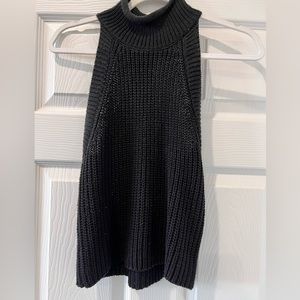 Turtleneck top black